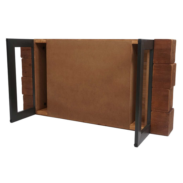 Couchtisch Wohnzimmertisch Tanne Holz rustikal massiv 40x120x60cm braun