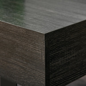 Couchtisch modern mit Schublade und Metallrahmen dunkelgrau