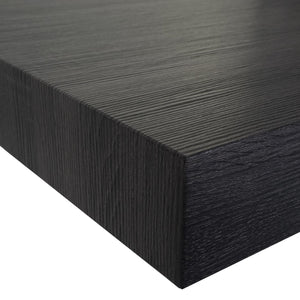 Couchtisch Wohnzimmertisch 40x110x60cm schwarze Eiche-Optik dunkle Metallfüsse