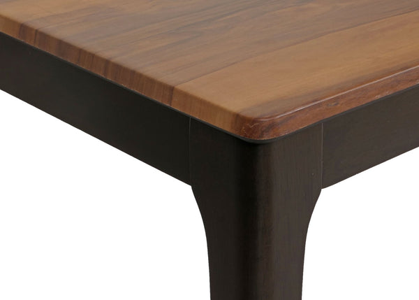 Couchtisch Beistelltisch Sofatisch HDF Laminat 46x120x70cm Sheesham-Optik dunkle Beine