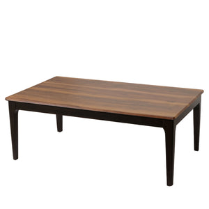 Couchtisch Beistelltisch Sofatisch HDF Laminat 46x120x70cm Sheesham-Optik dunkle Beine