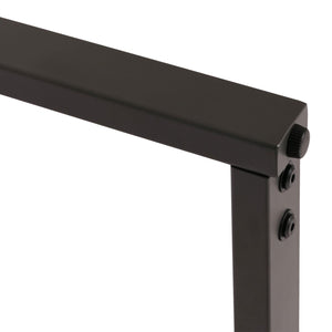 Couchtisch Sofatisch Wohnzimmertisch Eisen Sinterstein 43x120x64cm grau grau-braun