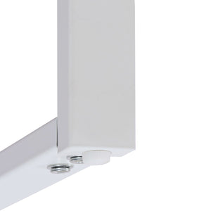 Couchtisch Sofatisch Wohnzimmertisch Eisen Sinterstein 43x120x64cm weiss natur