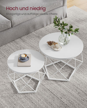 Couchtisch Tischset 2er Set Rund
