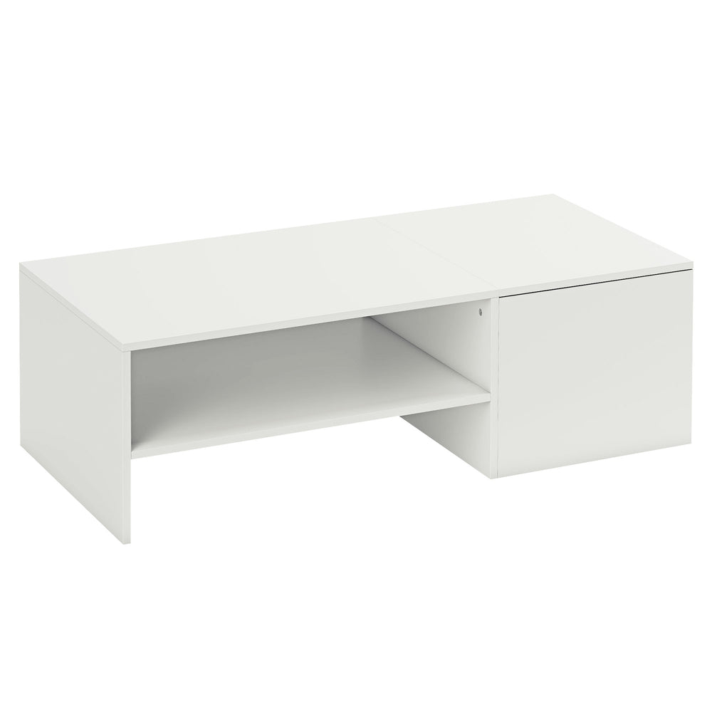 Couchtisch verstellbar modern für Wohnzimmer weiss