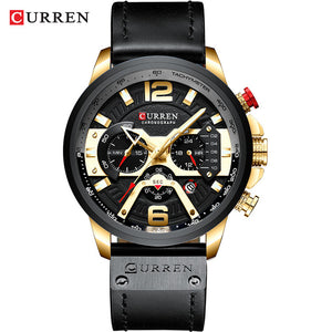 Curren Men's Quartz Wristwatch, 48mm Case, Black