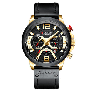 Curren Men's Quartz Wristwatch, 48mm Case, Black