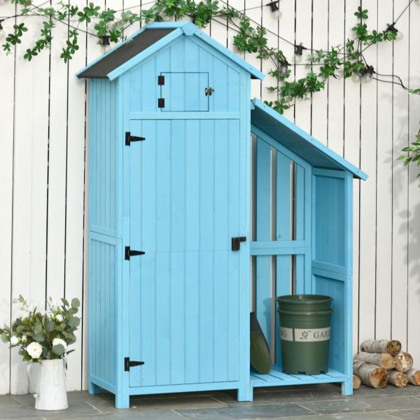 Gartenhaus Gerätehaus Geräteschuppen Himmelblau