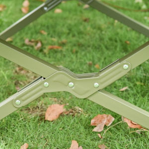 Campingbett Set mit Zelt Schlafsack Matratze 4 in 1 faltbar Dunkelgrün