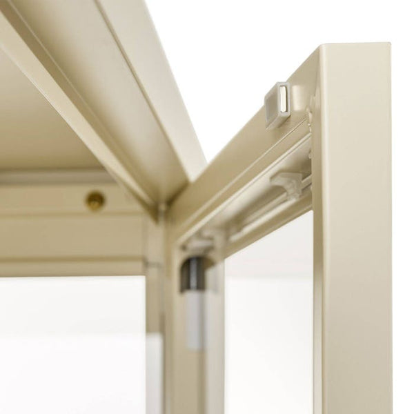 Metallvitrine Baker creme