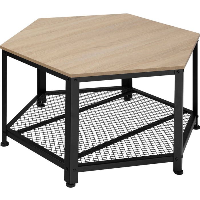 Couchtisch Norwich Industrial Holz hell, Eiche Sonoma