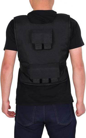 30 kg Trainingsweste Gewichtsweste Krafttraining Fitness Oxford Eisen Schwarz