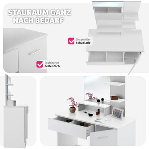 Zoe white dressing table