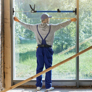 6 Türspanner, 51 bis 115cm, blau