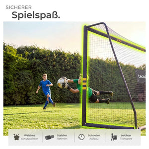 Fussballtor Harry wetterfest schwarz 306 x 121 x 206 cm