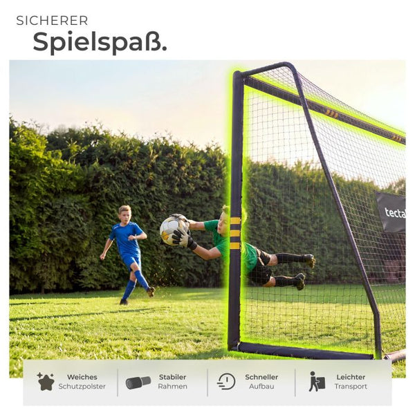 Fussballtor Harry wetterfest schwarz 306 x 121 x 206 cm