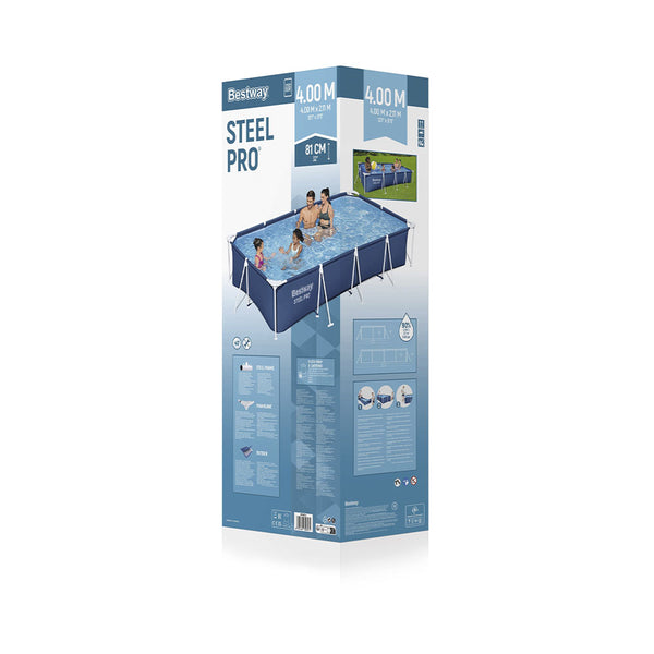 Set piscina Bestway Steel Pro Frame 400x211x81cm con pompa filtro