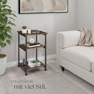 Beistelltisch Memphis 34x30x59cm Industrial dunkelbraun
