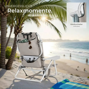 Aluminium Strandstuhl Coral beige pro Stück