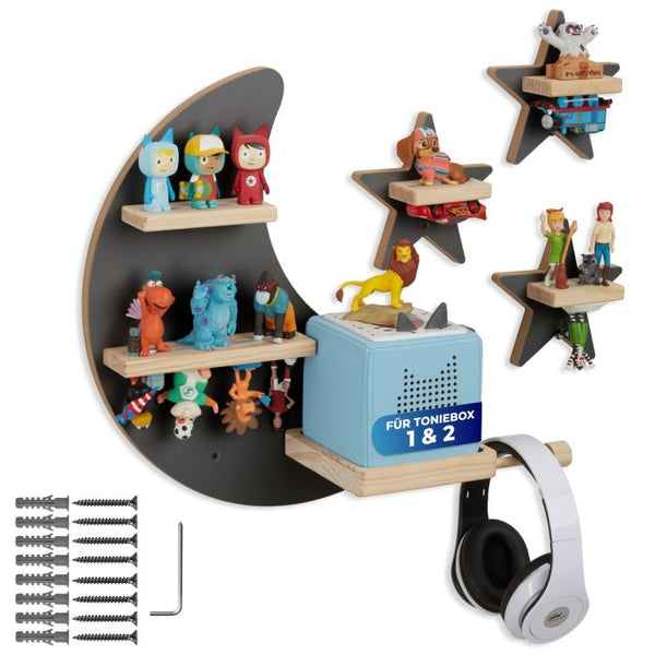Tonie-Regal MyLittleStory Star für bis zu 25 Tonies anthrazit