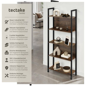 Regal Westport Industrial Holz dunkel, rustikal