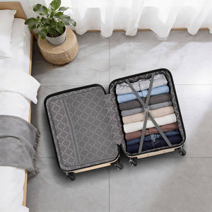Hartschalenkoffer-Set Mila champagner