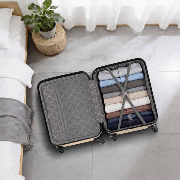 Hartschalenkoffer-Set Mila champagner