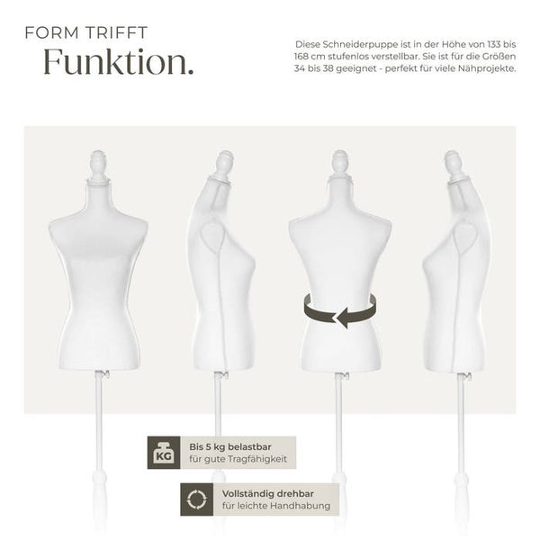 dress form, white