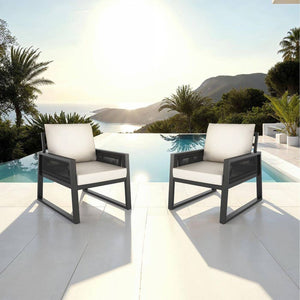 Gartenlounge-Set Captive im Rope-Design Set 3 (2 x Sessel)