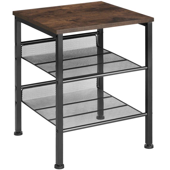 Beistelltisch Lincoln Industrial Holz dunkel, rustikal