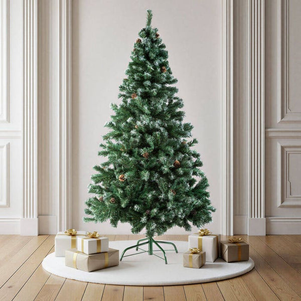 Künstlicher Weihnachtsbaum mit Zapfen, 180 cm