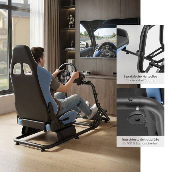 Gamingstuhl Play schwarz/azur