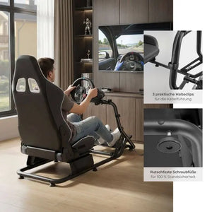 Gamingstuhl Play Rennsitz schwarz