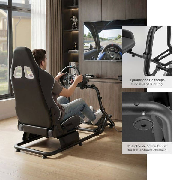 Gamingstuhl Play schwarz/schwarz