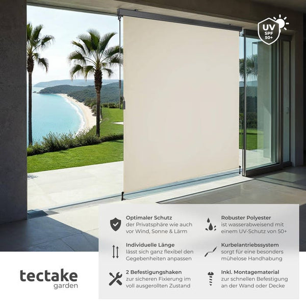 Senkrechtmarkise Eloise beige 160 x 250 cm
