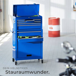 Werkzeugwagen mit 8 Schubladen, blau