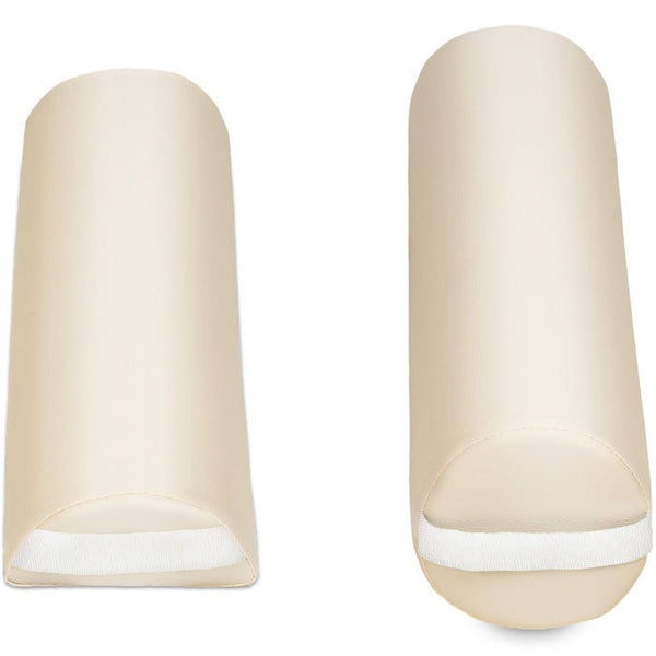 3 Zonen Massageliege-Set Daniel mit Polsterung, Rollen und Holzgestell beige