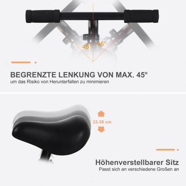 Laufrad Kinderfahrrad Lauflernrad 2-in-1 Stützräder Pedale 2-5 Jahre PP Rot