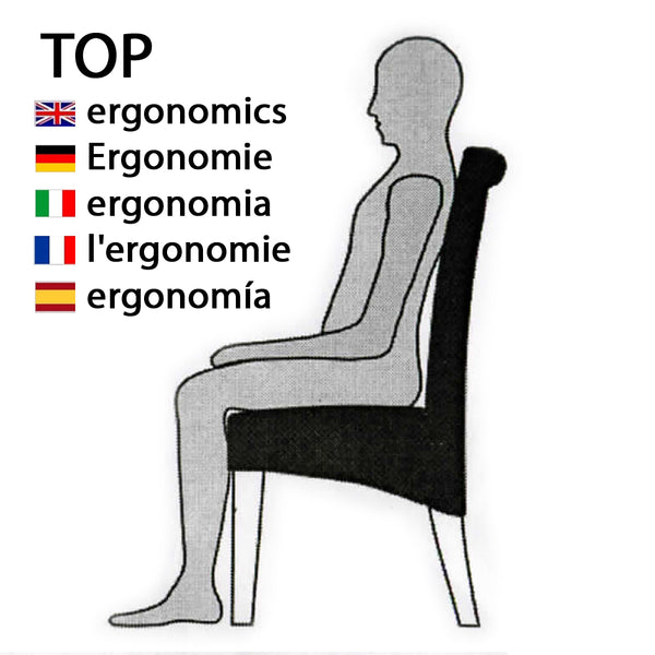 6 Esszimmerstühle, ergonomisch, massives Hartholz antikbraun