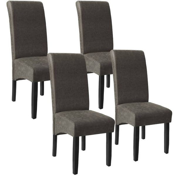 Esszimmerstuhl grau marmoriert 4er Set