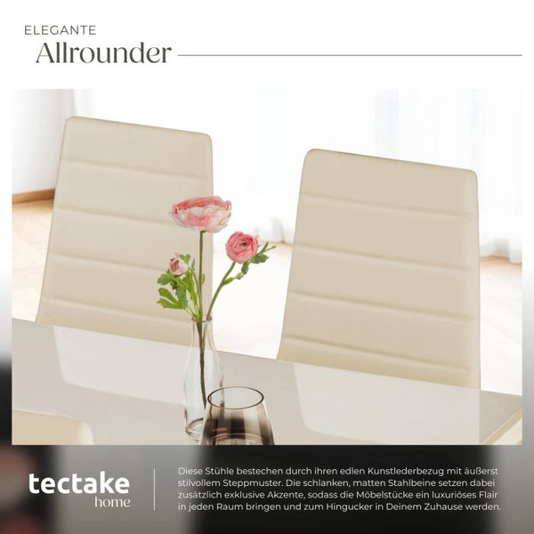 Set Esszimmerstuhl Thomas beige 8er Set