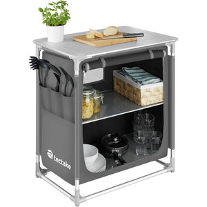 Camping kitchen 76x53.5x107cm gray