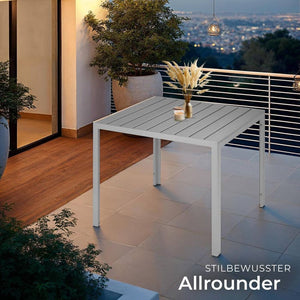 Aluminium Gartentisch Maren silber