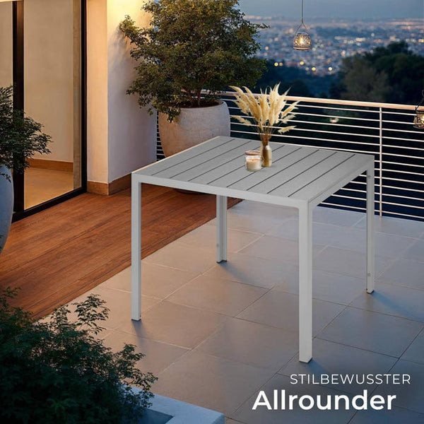 Aluminium Gartentisch Maren silber
