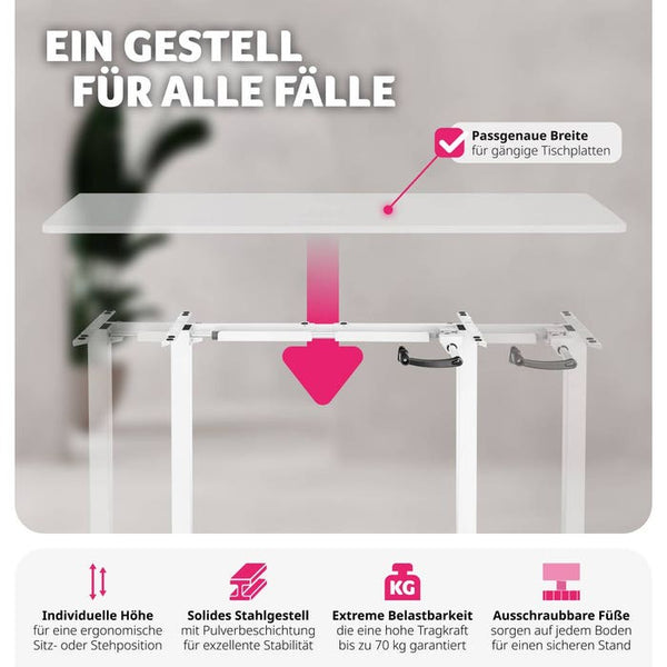 Tischgestell Idun weiss