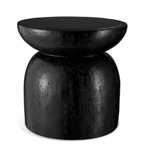 Beistelltisch Anisa rund In- und Outdoor schwarz Ø 40 x 40 cm