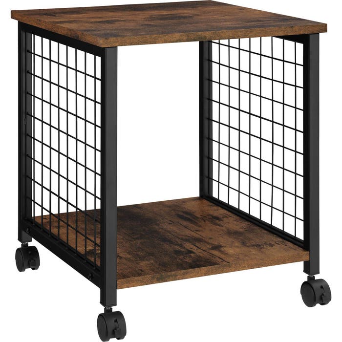 Beistelltisch Gary 40x40x48cm Industrial dunkelbraun