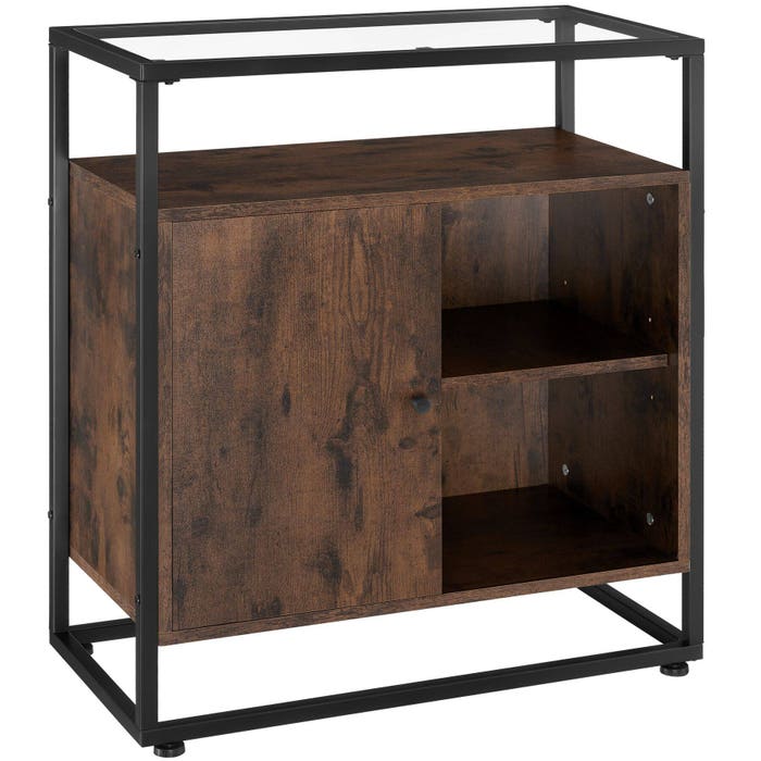 Cassettiera Conventry 70x38x80,5cm Industrial marrone scuro