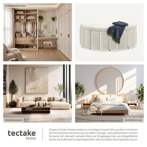 Polsterbank Moon Bouclé creme
