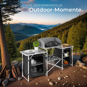 Camping kitchen 172x52x104cm black